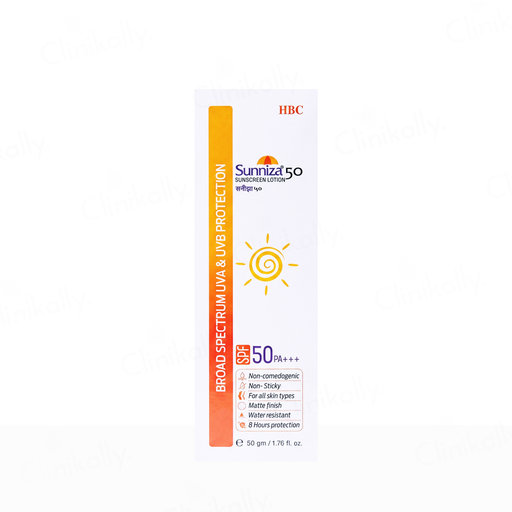 Sunniza 50 Sunscreen Lotion SPF 50 PA+++
